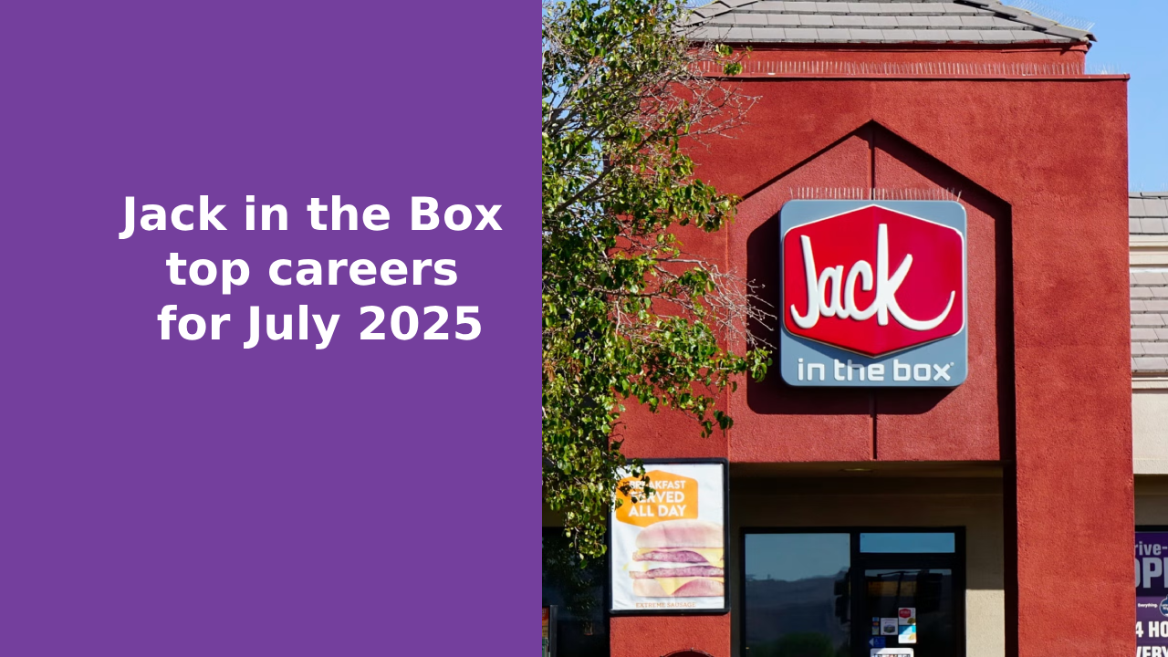 Jack in the Box Top Careers for July 2025: Roles, Salaries & How to Apply
