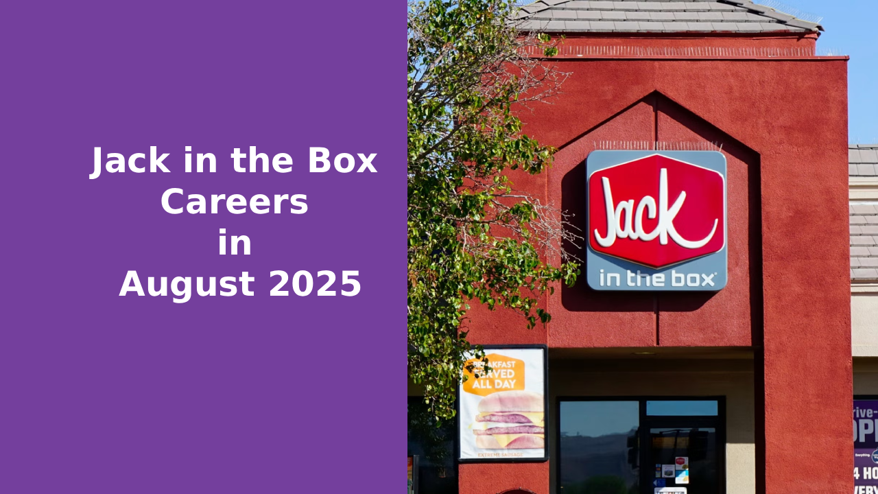 Jack in the Box Careers in August 2025: Latest Openings, Benefits & Application Tips