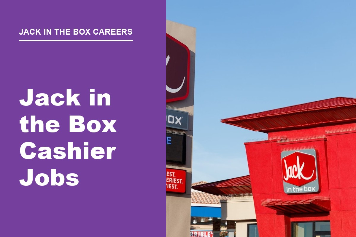 Jack in the Box cashier taking a guest order at the register
